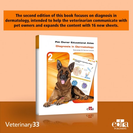 Pet Owner Educational Atlas: Diagnosis in Dermatology (2nd edition) - Veterinary book - cover book