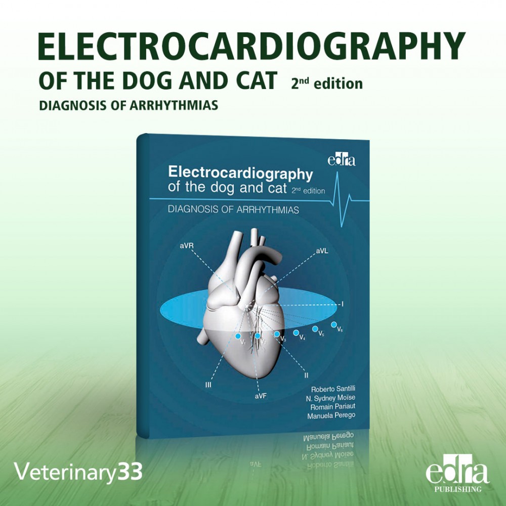 Electrocardiography of the dog and cat. Diagnosis of arrhythmias. II Edition - book cover - veterinary book