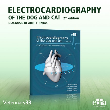 Electrocardiography of the dog and cat. Diagnosis of arrhythmias. II Edition - book cover - veterinary book