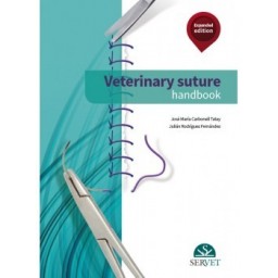 Veterinary sutures handbook - book cover - veterinary book